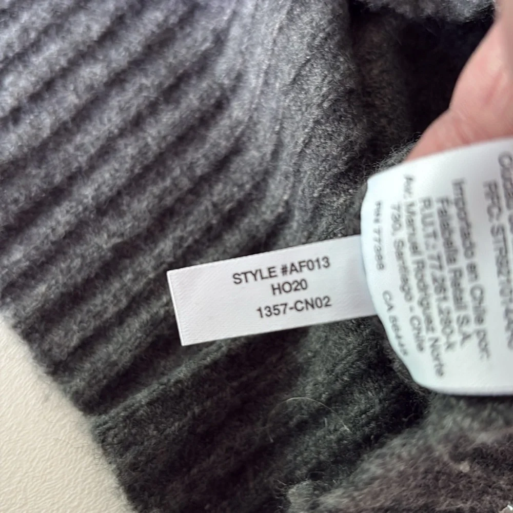 J. Crew Gemstone Sweater in Supersoft Yarn Grey Wool Alpaca Blend Holiday Size S